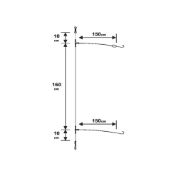 Bas De Ligne Surfcasting Sunset RS Competition Special Bar / Fluoro