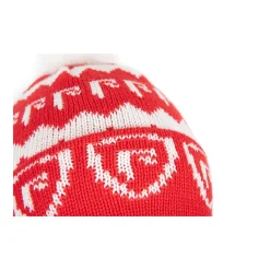 Bonnet Fox Rage Red & White Bobble Hat