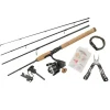 Combo Spinning Abu Garcia Diplomat Wilderness Survival 4PC