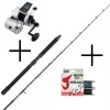 Kit de peche Penn Fathom & Conflict Deep Drop avec Tresse Daiwa 1500m