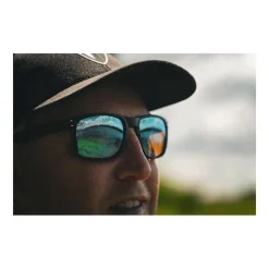 Lunettes Polarisantes Fox Rage Transparent Black Brown Lens Mirror Blue