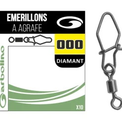 Micro Emerillons Simple + Agrafe Diamant Garbolino Streamline