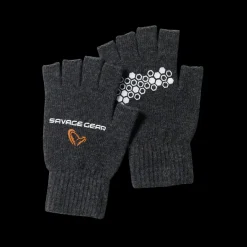 Paire de gants Savage Gear Knitted Half Finger Glove