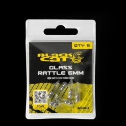 Rattle En Verre Black Cat  6mm