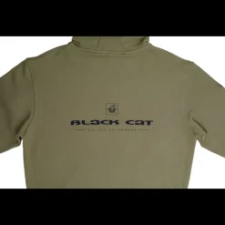 Sweat Black Cat Cat Hoodie Kaki
