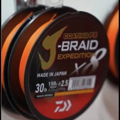Tresse Daiwa J-Braid Exp X8 Smash Orange 150m