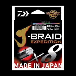 Tresse Daiwa J-Braid Exp X8 Smash Orange 300m