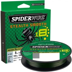 Tresse Spiderwire Stealth Smooth 8 Braid Moss Green 150m