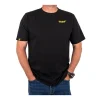 T-Shirt Black Cat Chase Dreams - Noir