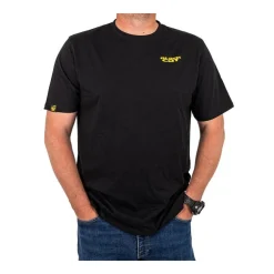 T-Shirt Black Cat Chase Dreams - Noir