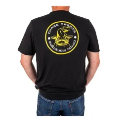T-Shirt Black Cat Chase Dreams - Noir