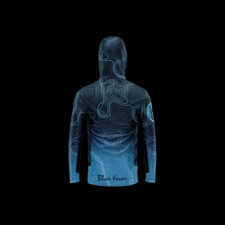 T-Shirt UV Hooded Hot Spot Design Ocean Performance Bathymetry